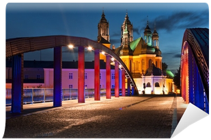 Most Świętego Jordana W Poznaniu Z Katedrą W Tle Wall - Archcathedral Basilica Of St. Peter And St. Paul (400x400)