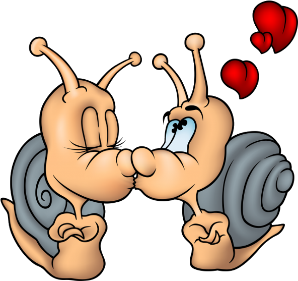 Use These Free Images Of Funny Snails Cartoon Garden - Snail Love (600x600)