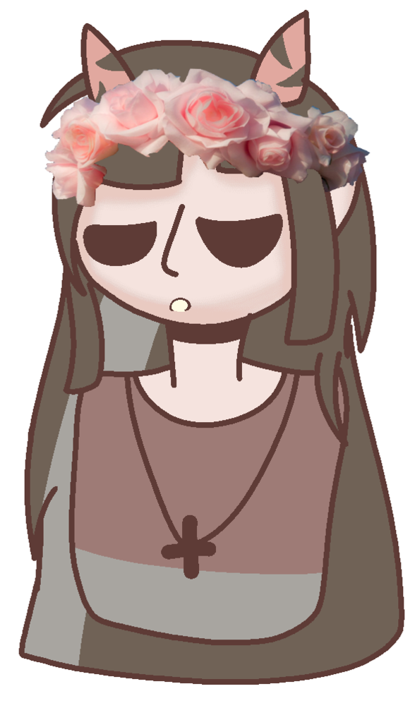 Melodys Oc With Flower Crown By Carmatsu - Squitten (788x1013)