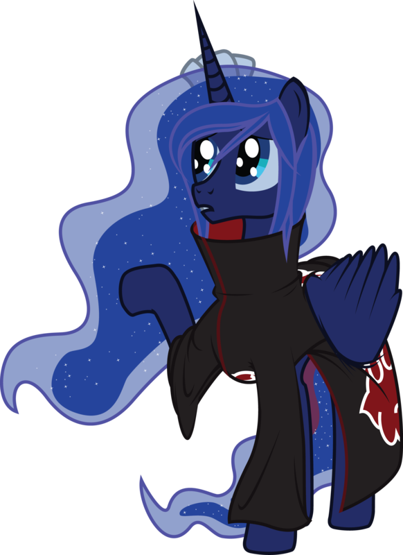 Pony Princess Luna Rainbow Dash Princess Celestia Pinkie - Akatsuki Mlp (582x800)