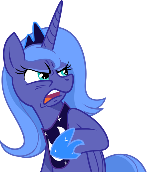 Rainbow Dash Princess Luna Applejack Pony Cartoon Fictional - Mlp Luna With Glasses (499x584)