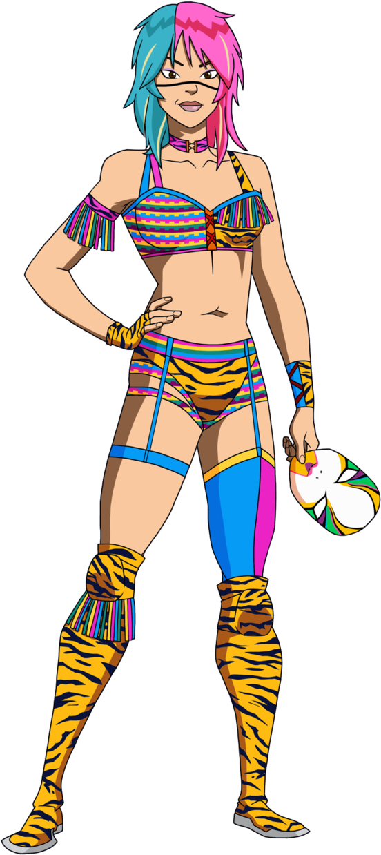 Asuka By Glee-chan - Wwe Asuka Deviantart (607x1317)