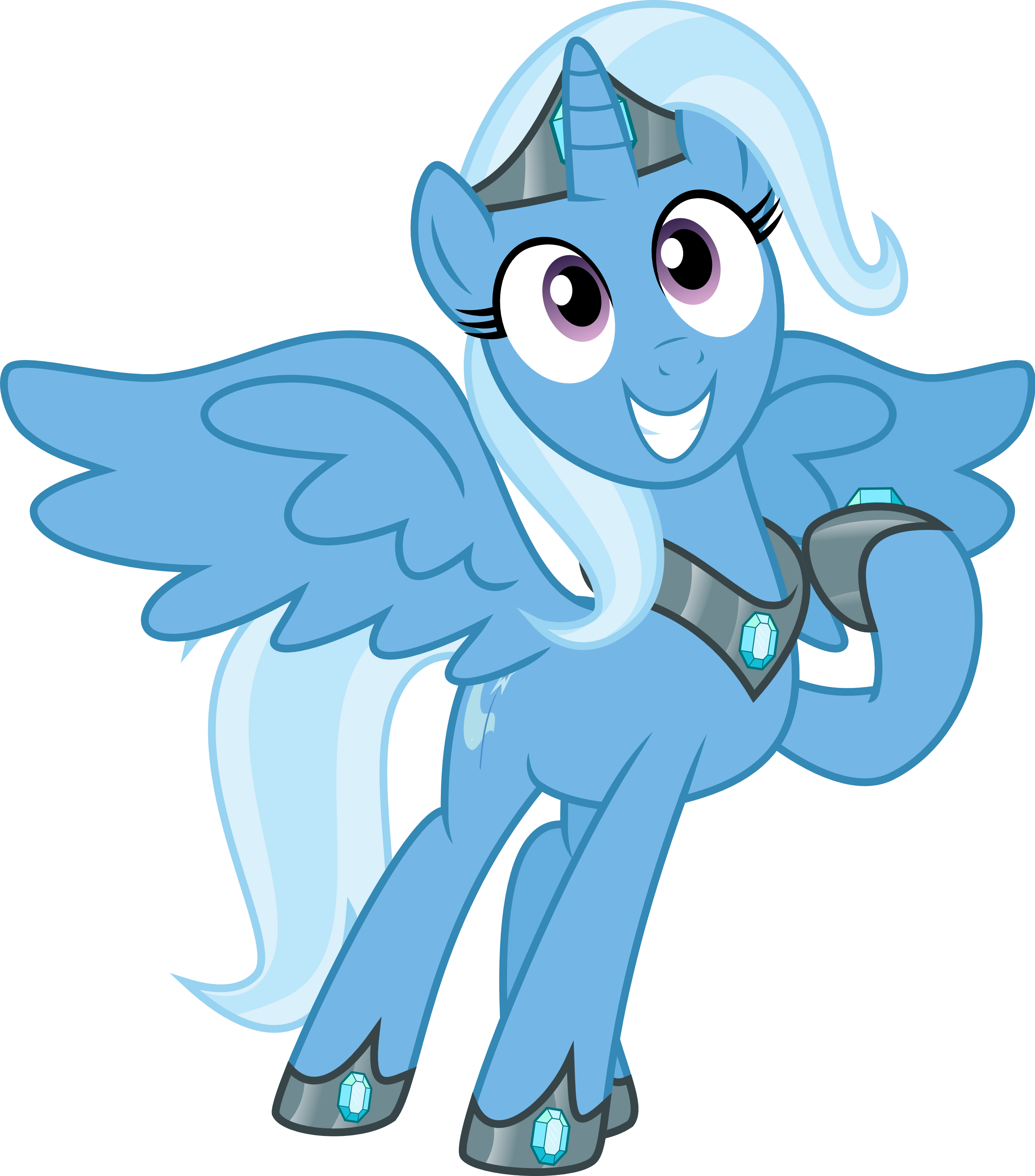 Twilight Sparkle Princess Celestia Trixie Pony Fictional - My Little Pony Trixie Alicorn (3000x3407)