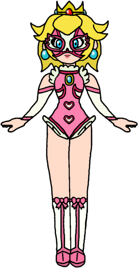 Lucha Wrestler By Katlime - Princess Peach Odyssey Swimsuit (720x1109)