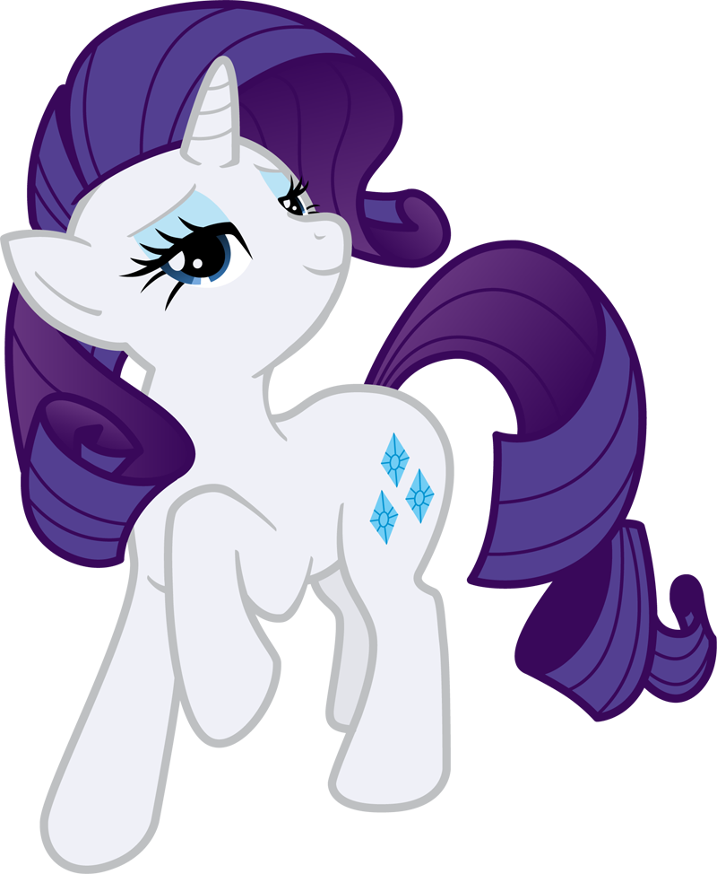 Rarity Pinkie Pie Pony Horse Mammal Purple Fictional - Rarity Transparent Gif (800x974)