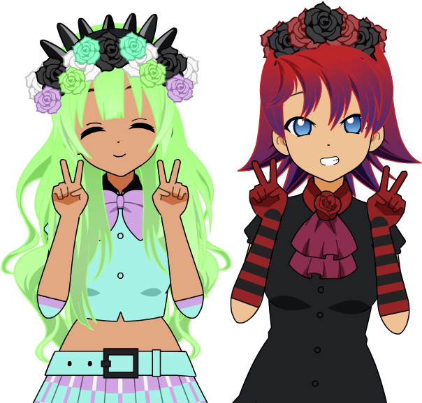 Flower Crown Princesses ~kisekae~ By Cancanwashere - Cartoon (800x600)