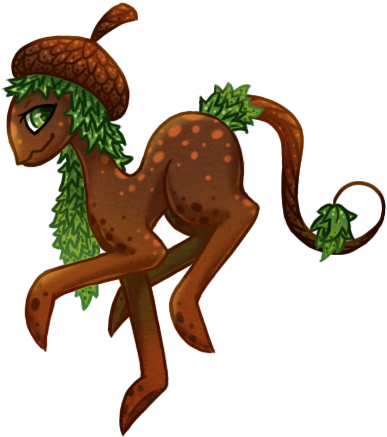 My Acorn Adoptable, Inspired By Acorns And Trees - Cartoon (427x468)