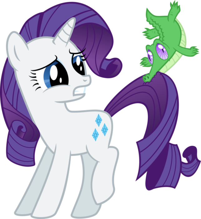 Rarity Pony Spike Applejack Horse Purple Mammal Cartoon - My Little Pony Rarity (644x700)