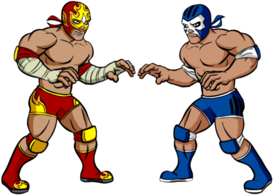 Introducing Our Wrestlers - Cartoon (1000x607)