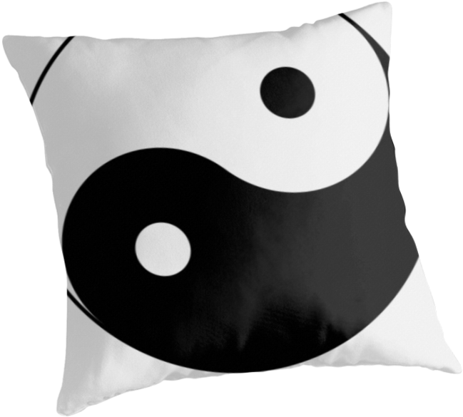 Pictures Of Ying Yang Symbol - Cushion (875x875)