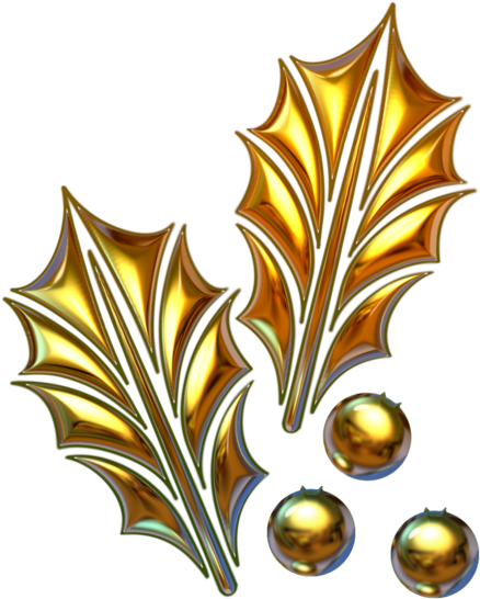 Leaf Clip Art Image Portable Network Graphics Christmas - Gold Christmas Leaves Png (476x600)