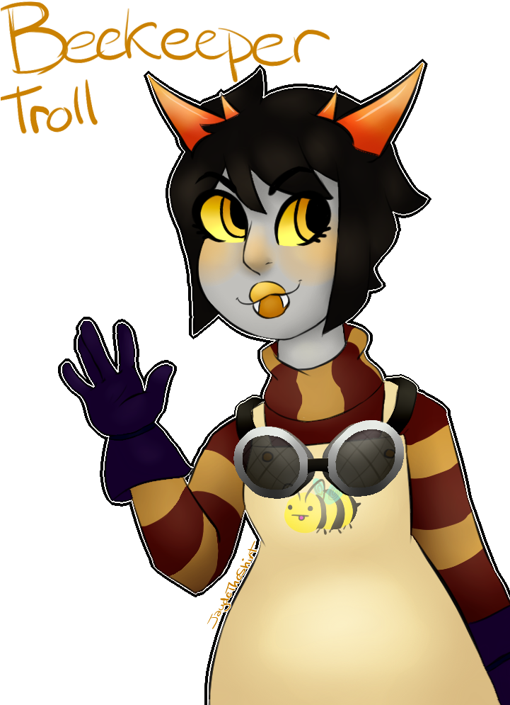 I Really Like Beekeeper Troll From Hiveswap^^ - Cartoon (720x1080)