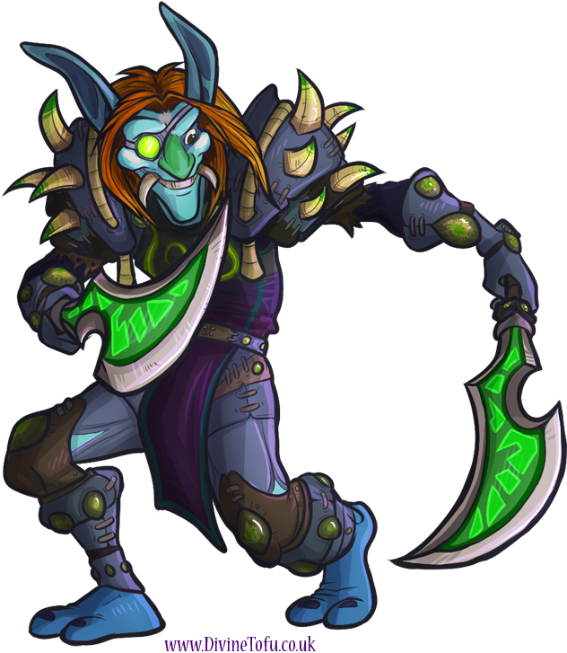 Wow Chibi Troll Rogue By Divinetofu - Cartoon (686x763)
