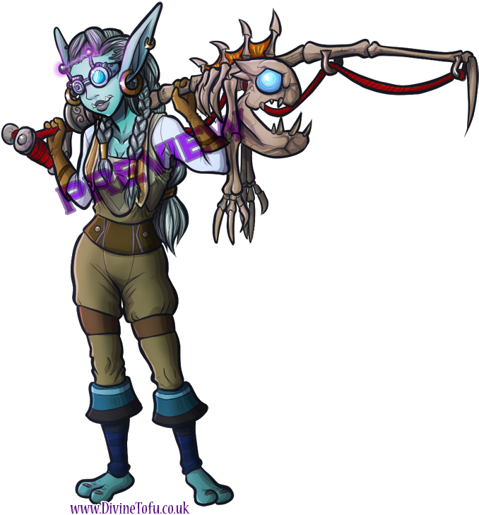 Wow Chibi Troll Fisher By Divinetofu - Deviantart (718x743)