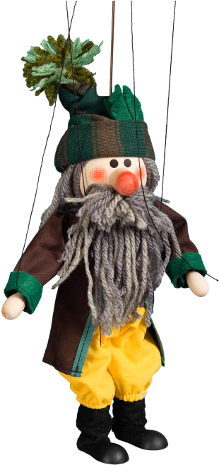 Troll - Wooden Puppet - Mašek - Umělecká Výroba Loutka Dřevěná - Troll, 20 (458x687)