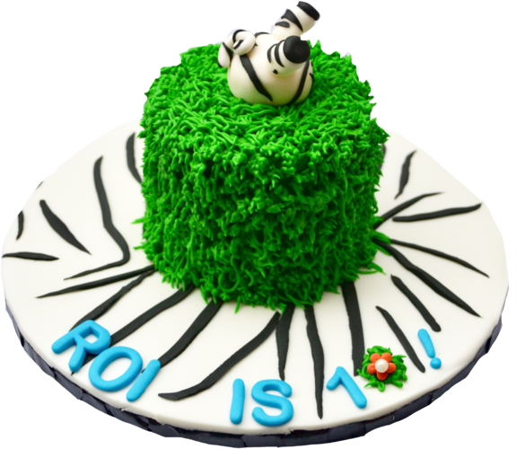 Zebra Into The Cake Cake, With Animal Cupcakes For - Cake Decorating (600x583)