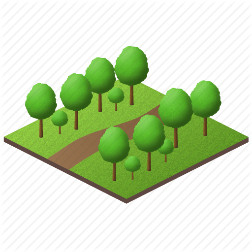Tree Icons Set Isolated Tree Icons Stock Illustration - Green Garden Icon (512x512)
