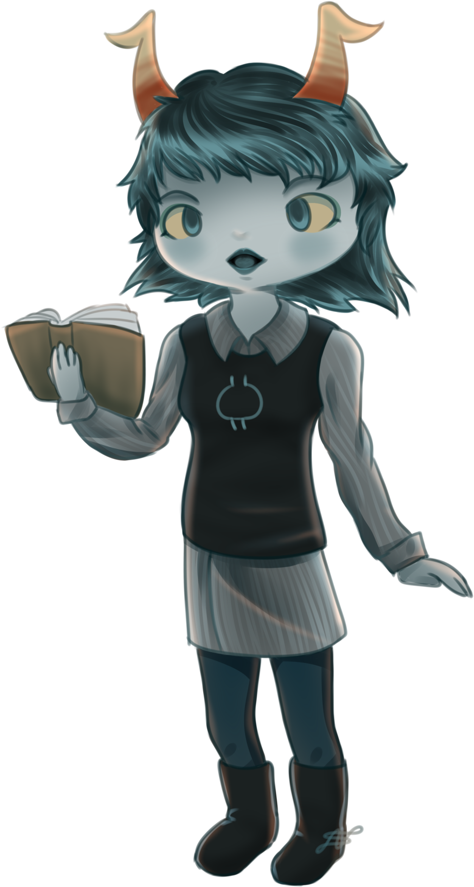 Hiveswap New Nerd Troll By Noodle-sauce - Anime (1024x1830)