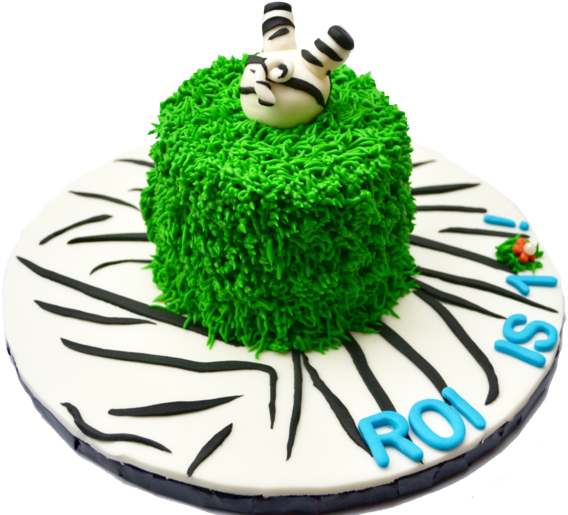 Zebra Into The Cake Cake, With Animal Cupcakes For - Birthday Cake (600x580)