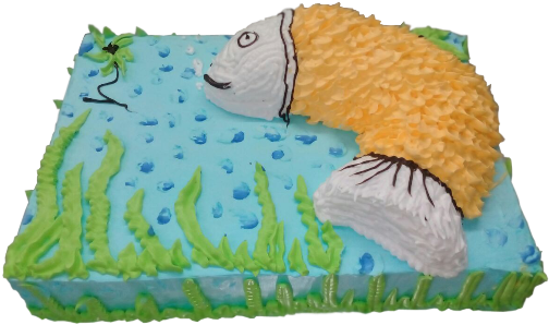 Fish Cake - Cake (530x344)