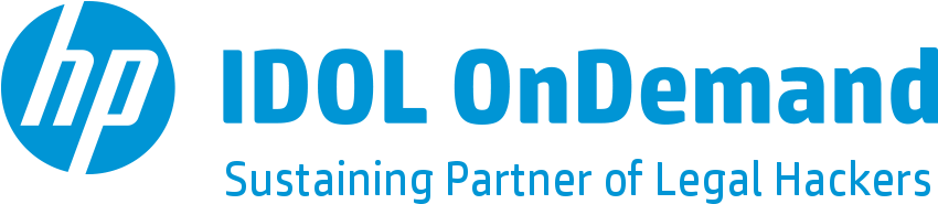 Logo Hp Idol Ondemand Sustaining Partner Of Legal Hackers - Graphic Design (900x226)