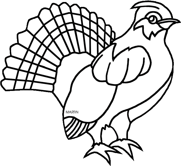 United Clip Art By Phillip Martin, Pennsylvania State - Chicken (648x644)