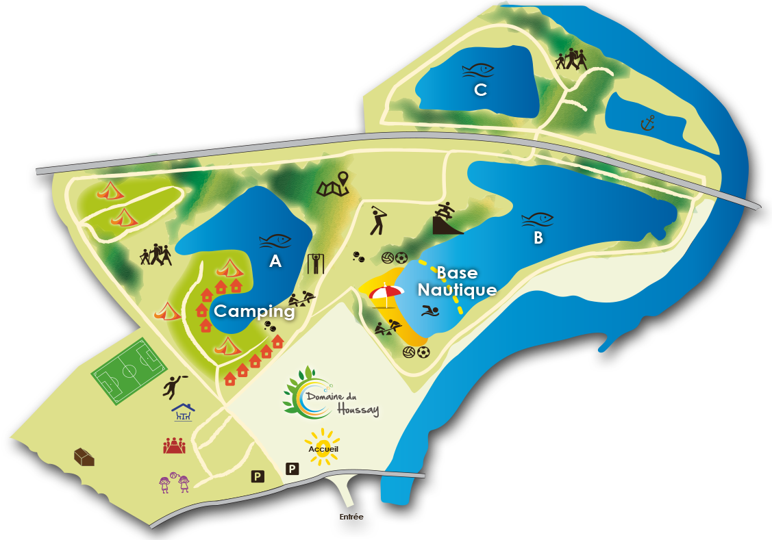 Carte Du Domaine Du Houssay - Domaine Du Houssay Spay (1127x789)