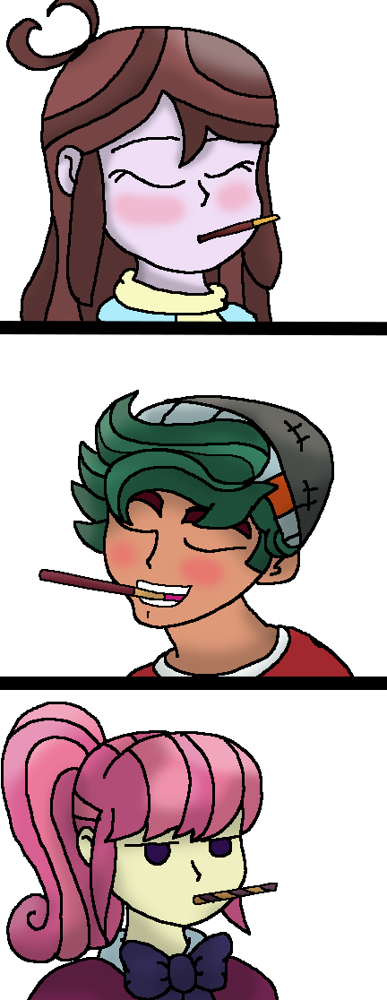 Diwata Aino, Equestria Girls, Food, Peppero, Pocky, - Pocky & Pretz Day (432x1116)
