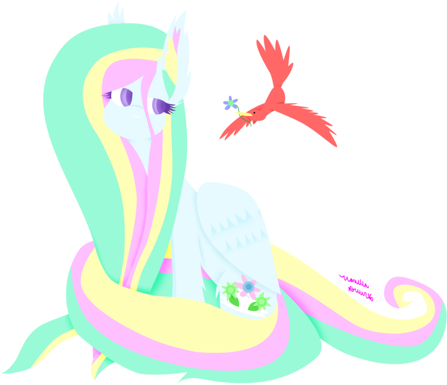 Fluttershy X Celestia~ Morning Glory By Vanillaswirl6 - Fluttershy X Celestia~ Morning Glory By Vanillaswirl6 (1024x768)