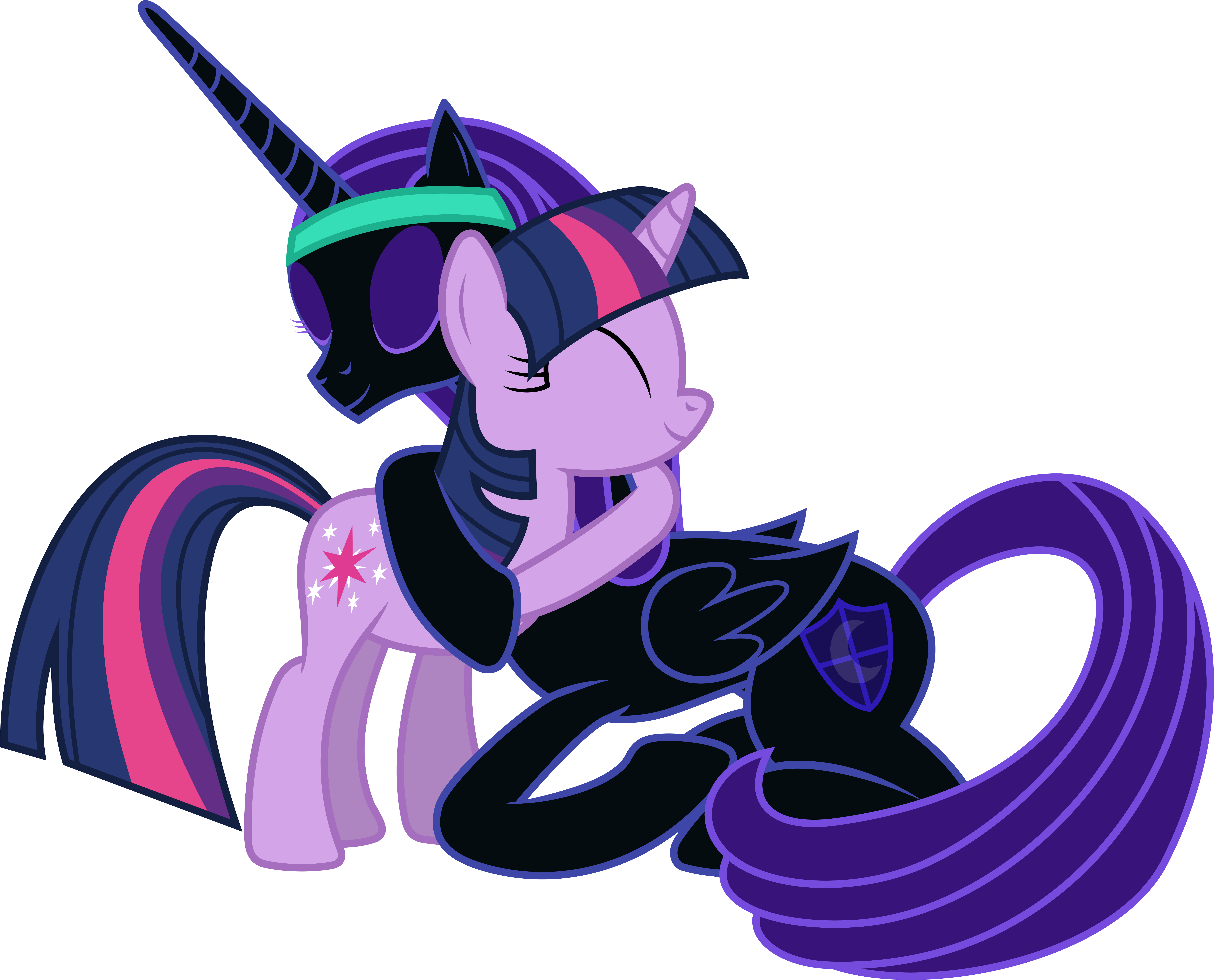 Nyx And Twilight Sparkle Hugging By 90sigma - Twilight Sparkle And Nyx (7190x5800)