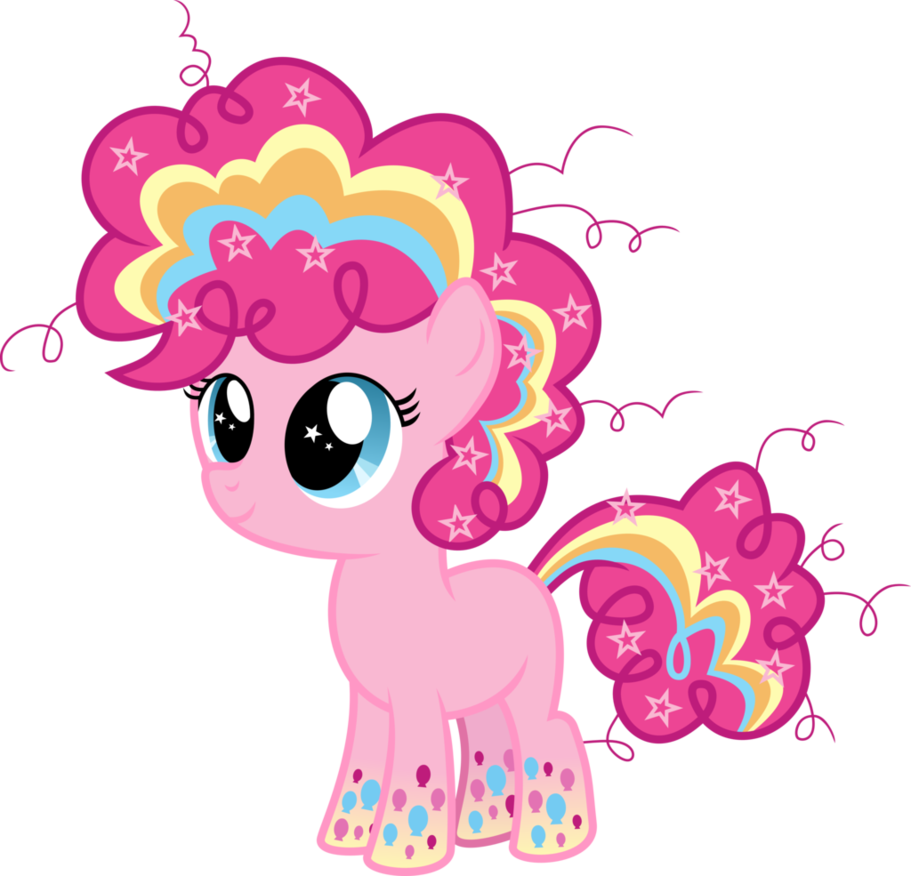 Free My Little Pony Filly Pinkie Pie Happy - Rainbowfied Pinkie Pie (911x876)