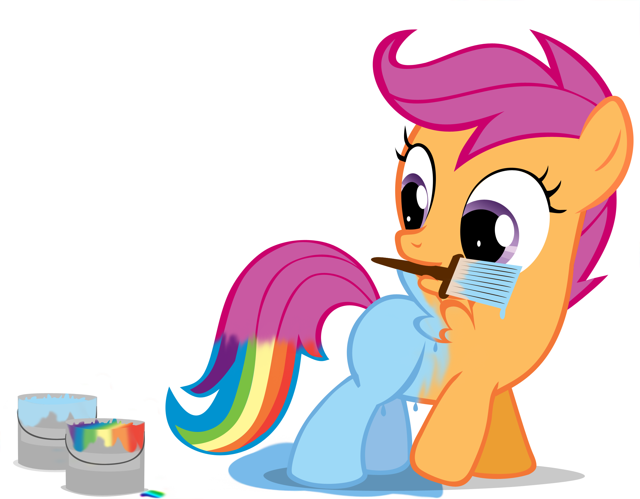 Rainbow Dash Pinkie Pie Twilight Sparkle Rarity Applejack - Scootaloo As Rainbow Dash (2452x1912)