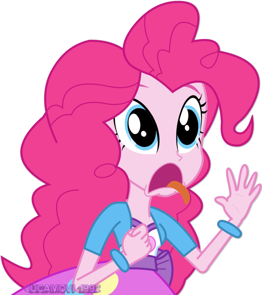 Jucamovi1992, Equestria Girls, Female, Funny Face, - Pinkie Pie (908x1024)