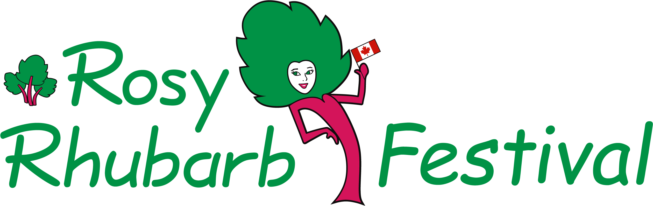 Rosy Rhubarb Logo - Rosy Rhubarb (2611x822)