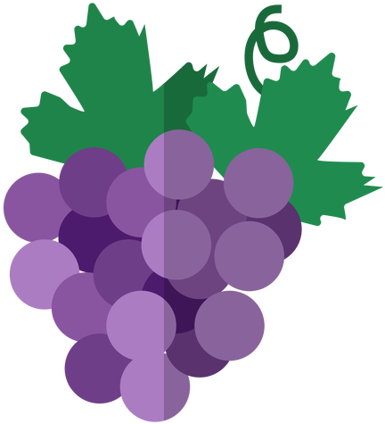 Kwanzaa Grape Bunch Icon - Transparent Background Grapes Vector Png (512x512)