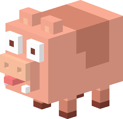 Big Fat Pig - Crossy Road Characters Pig (472x459)