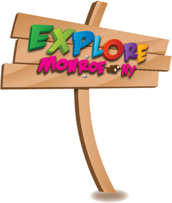 Explore Monroe Kids And Dog Explore Monroe Sign - Letrero De Madera (352x416)