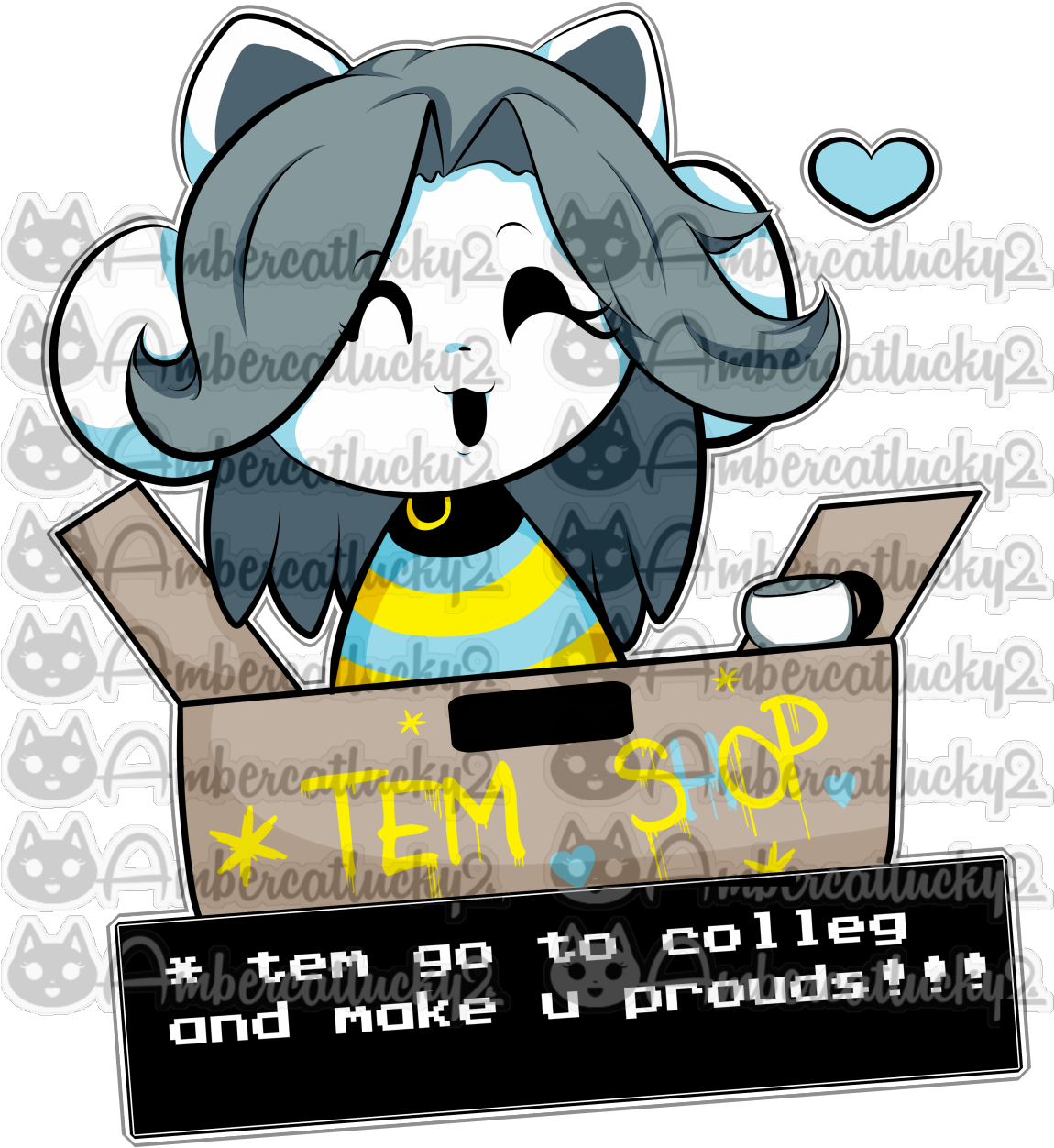 “college Tem Pursu Higher Education” For All You Temmies - Send Temmie To College (1280x1280)