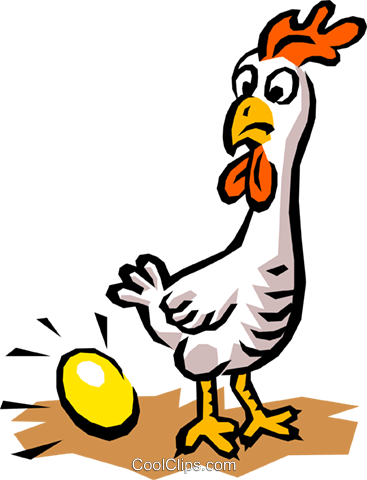Chicken Amp Egg Royalty Free Vector Clip Art Illustration - Chicken Laying Egg Funny (367x480)