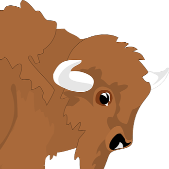 Cartoon Bison (348x348)