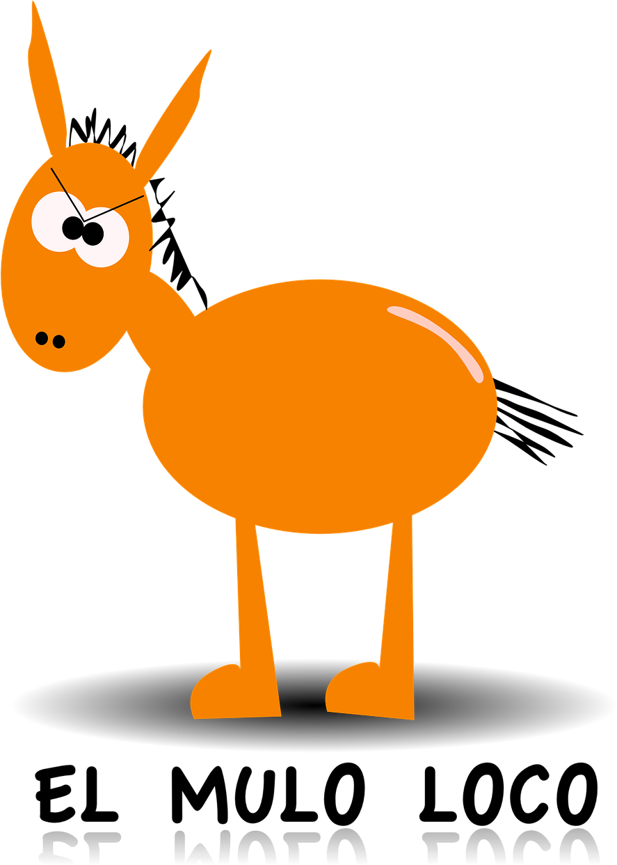 Donkey Funny Fat Farm Animal Png Image - Donkey Clip Art (887x1280)