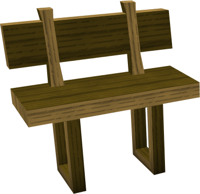 Image Wooden Bench Built Runescape Wiki Wooden Bench - Wiki (394x382)
