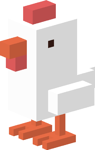 Deluxe Android Transparent Background Image Chicken - Crossy Road Chicken Png (308x487)