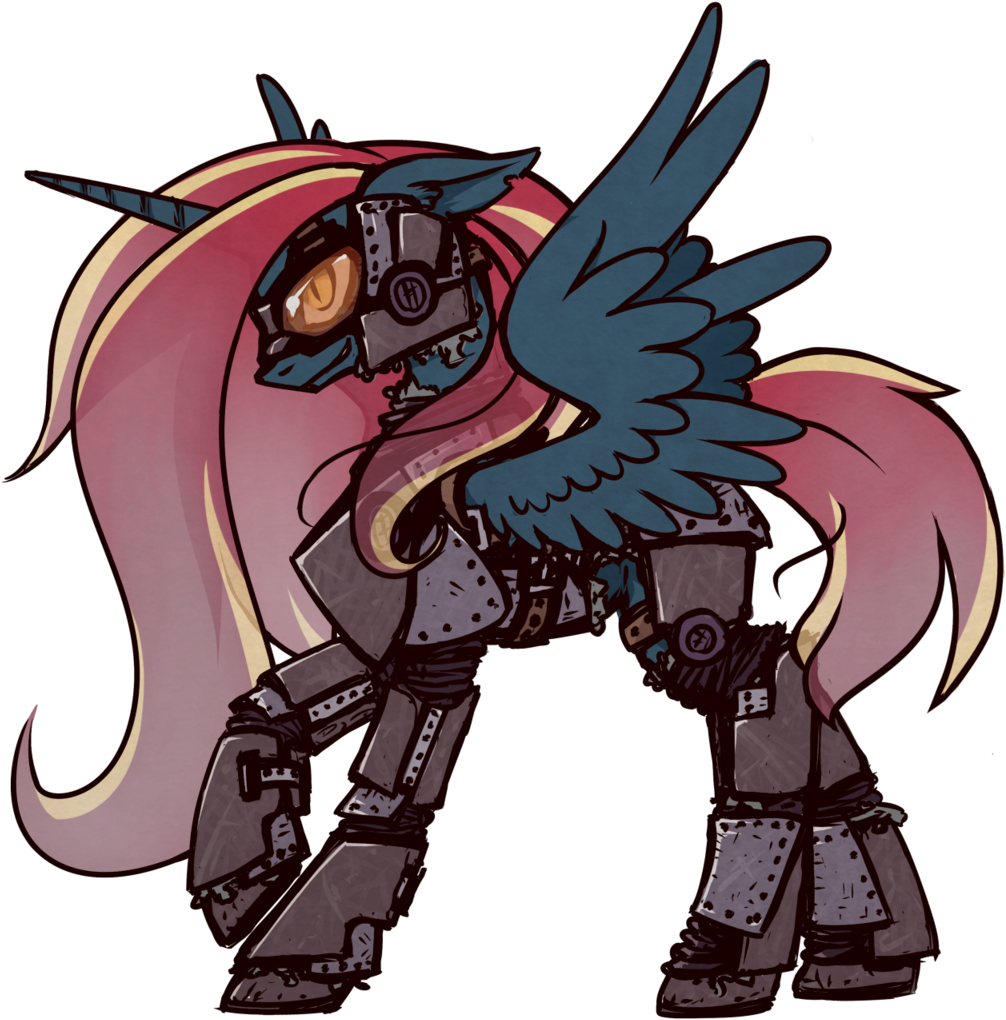 Alicorn, Alicorn Oc, Armor, Artist - Cartoon (1024x1024)
