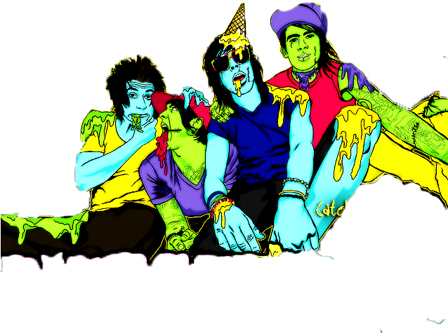 “ Idk Transparent Zombie Pierce The Veil ” - Illustration (637x516)