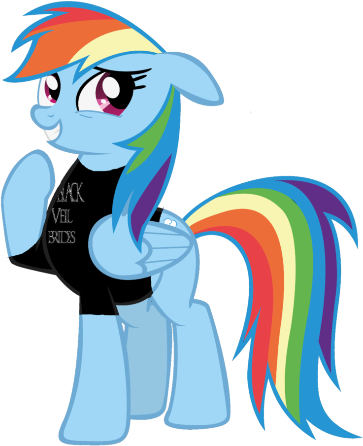 Black Veil Brides Vector By Nightwishlunacz - Rainbow (829x963)