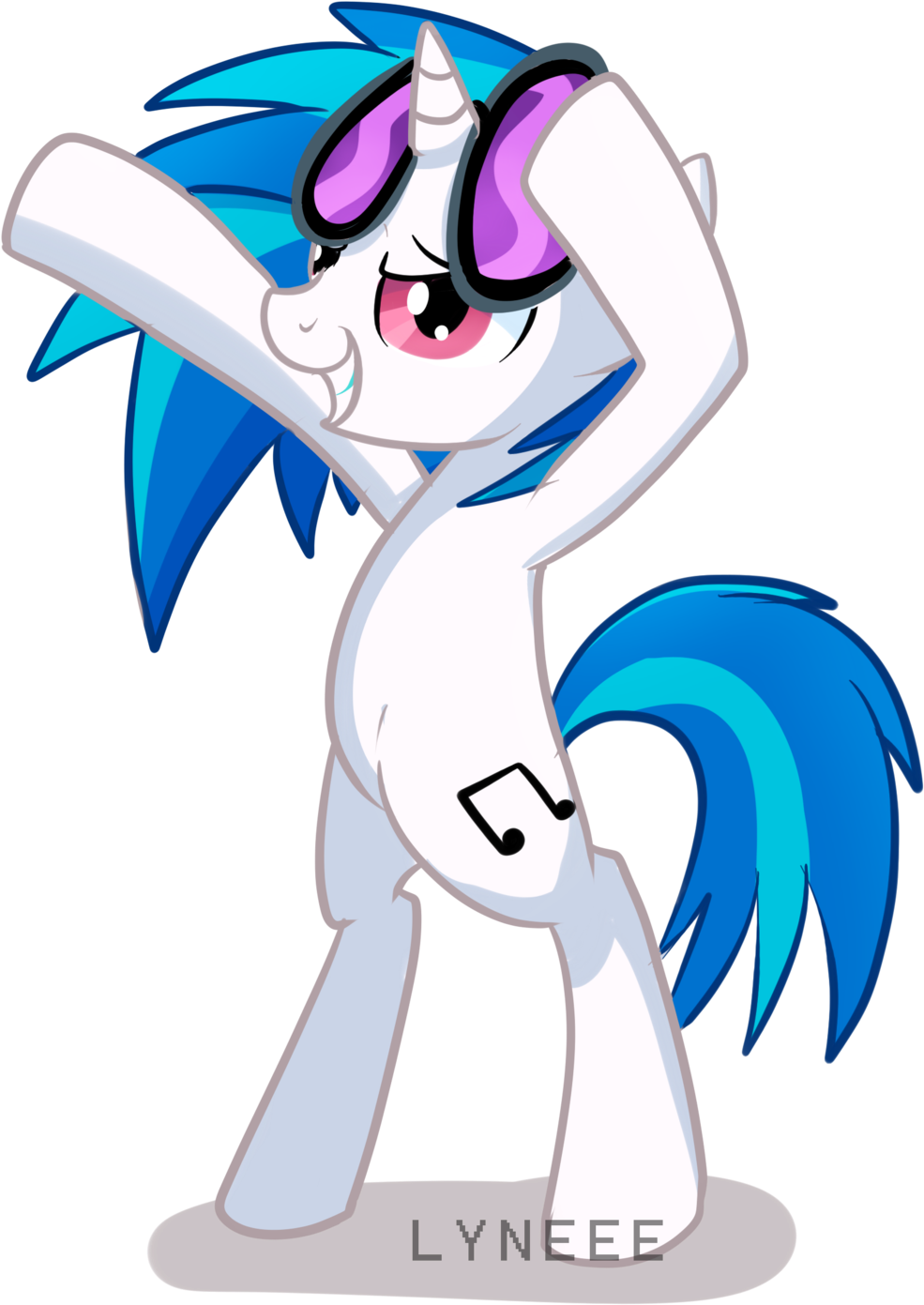 Dj Pon3 By Lyneee Dj Pon3 By Lyneee - Cartoon (1024x1463)