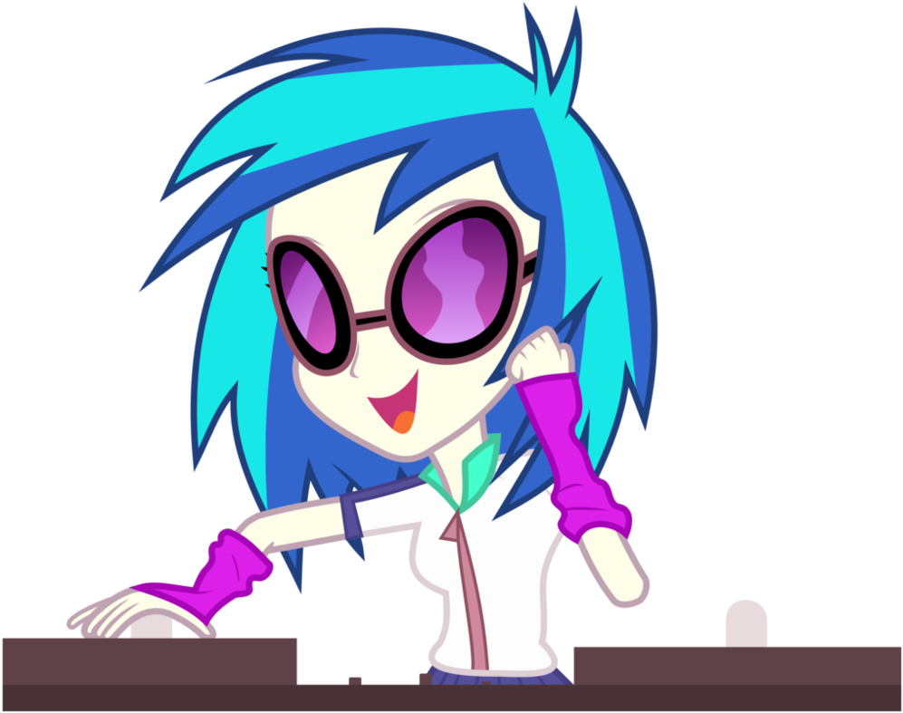 Dj Hum-3 By Masemj - Dj Pony 3 Anime (1004x795)