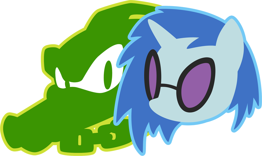 Fuzon S, Crossover, Dj Pon 3, Duo, Logo, Safe, Sonic - Vector The Crocodile Logo (850x508)