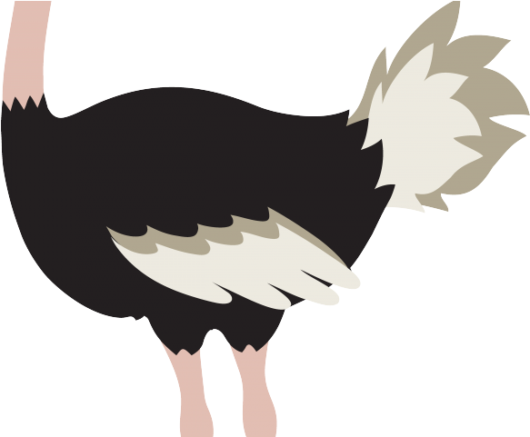 Ostrich Clipart Animated - Cute Cartoon Ostrich (640x480)